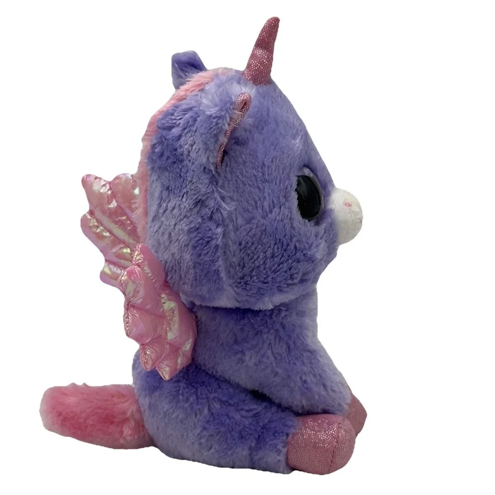 Ty Beanie‎ Boos - ATHENA the Purple Pegasus 6 Inch Claire's Exclusive Tags 6